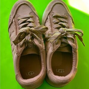 Ugg Marin Lace Logo Terry Platform Sneakers Pink US Women’s 9 EUC